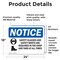 Signmission 18 in Height, 24 in Width, Vinyl Decal, Rectangle OS-2PACK-NS-D-1824-L-18161 - alternate 5